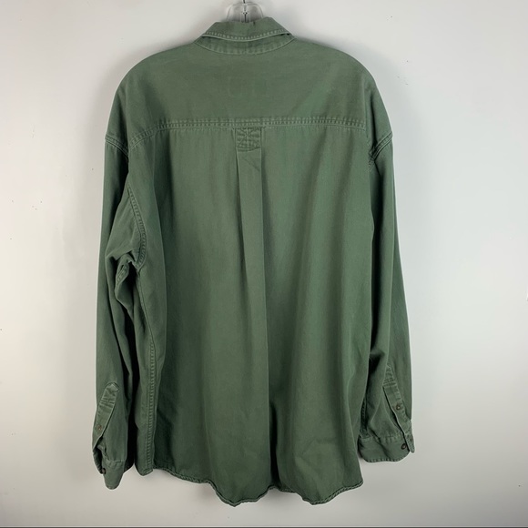 Timberland Green Rugged Fit Button Down Shirt - Picture 5 of 5